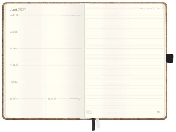 Produktbild: Wochen-Notiz-Timer Classic 26/27 A5 17 Monate [Kork]