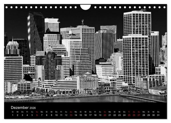 Produktbild: Architektur in Schwarz-Wei&szlig; (Wandkalender 2026 DIN A4 quer), CALVENDO Monatskalender