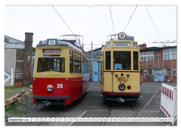 Produktbild: LOWA-Stra&szlig;enbahnen Naumburg-Gera-Sta&szlig;furt-Frankfurt/Oder (Wandkalender 2026 DIN A2 quer), CALVENDO Monatskalender