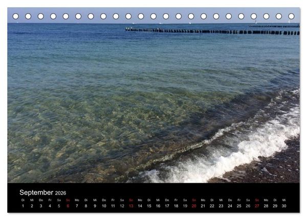 Produktbild: Die Ostsee - Ein Jahr am Meer (Tischkalender 2026 DIN A5 quer), CALVENDO Monatskalender