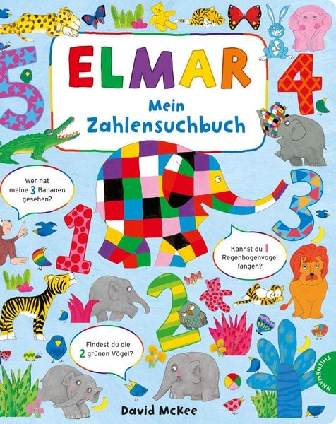 Elmar: Mein Zahlensuchbuch, Gebundene Ausgabe von David McKee, Thienemann in der Thienemann-Esslinger Verlag GmbH, 9783522460361