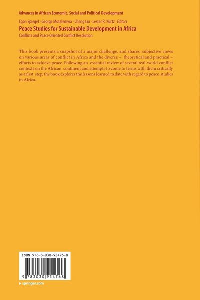 Produktbild: Peace Studies for Sustainable Development in Africa
