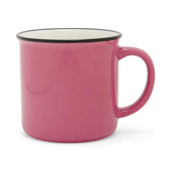 Produktbild: Kaffeetasse Emaillelook, Pink Matcha