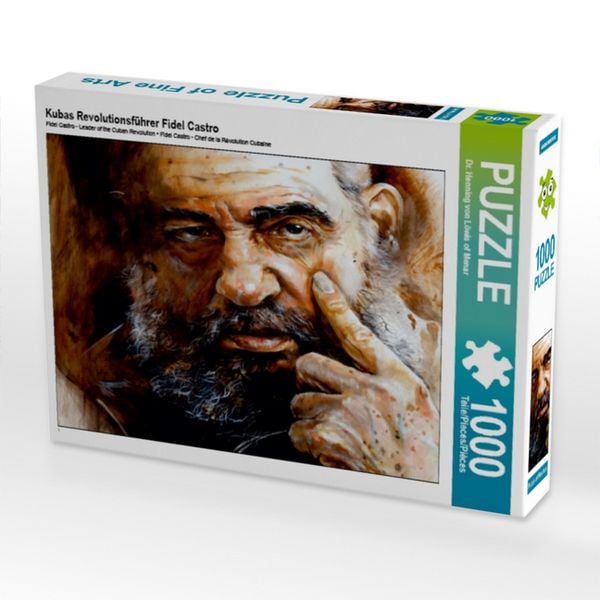 CALVENDO Puzzle Kubas Revolutionsführer Fidel Castro | 1000 Teile Lege-Größe 64 × 48 cm Foto-Puzzle für glückliche Stunden