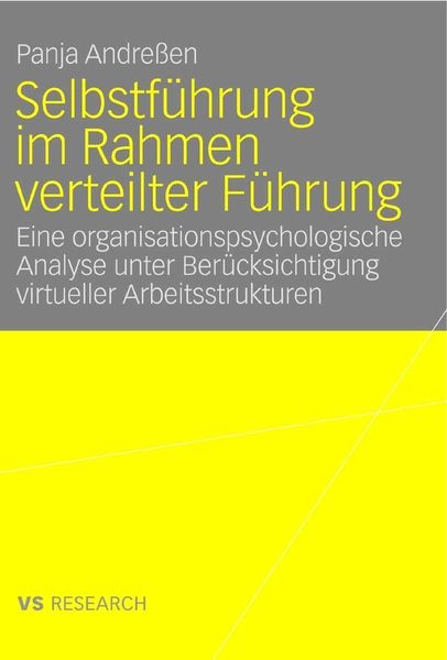 Produktbild: Selbstf&uuml;hrung im Rahmen verteilter F&uuml;hrung