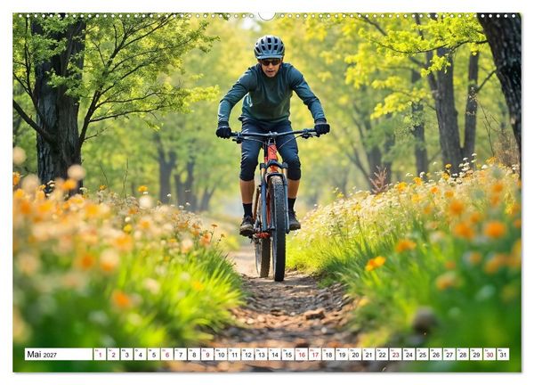 Produktbild: Elemental Ride. Mountainbike-Action durch Schnee, Matsch, Sonne und Laub (hochwertiger Premium Wandkalender 2027 DIN A2 quer), Kunstdruck in Hochglanz