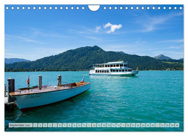 Produktbild: Der Tegernsee - Urlaubsparadies Bayerische Voralpen (Wandkalender 2026 DIN A4 quer), CALVENDO Monatskalender