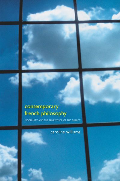 Produktbild: Contemporary French Philosophy