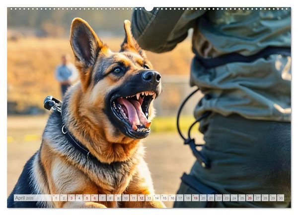 Produktbild: Sch&auml;ferhund 24/7 - Keine Pause f&uuml;r echte Helden (Wandkalender 2026 DIN A2 quer), CALVENDO Monatskalender