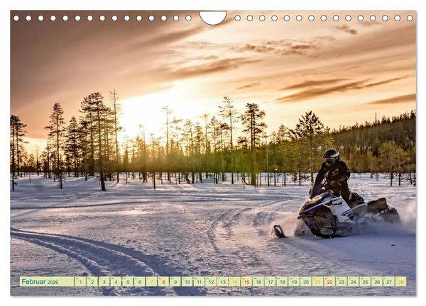 Produktbild: Schneemobil - so cool (Wandkalender 2026 DIN A4 quer), CALVENDO Monatskalender