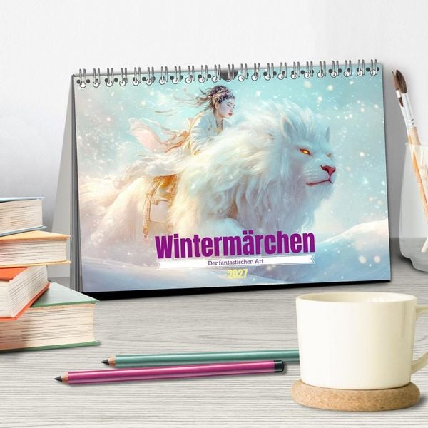Produktbild: Winterm&auml;rchen - Der fantastischen Art (Tischkalender 2027 DIN A5 quer), CALVENDO Monatskalender