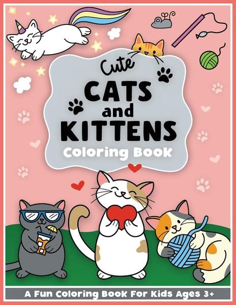 Produktbild: Cute Cats and Kittens Coloring and Workbook