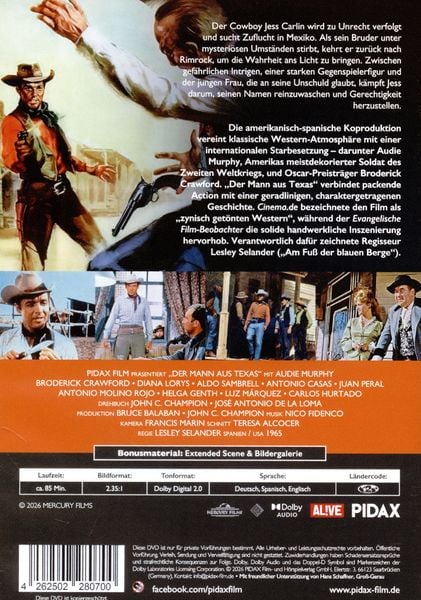 Produktbild: Der Mann aus Texas (Texas Kid) / Packender Western mit Starbesetzung (Pidax Western-Klassiker)