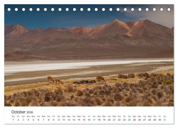 Produktbild: Mysterious Peru (Desk Calendar 2026 DIN A5 landscape), CALVENDO 12 Month DeskCalendar