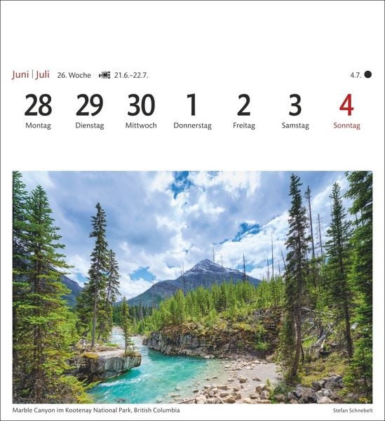 Produktbild: Kanada Sehnsuchtskalender 2027 - Wochenkalender mit 53 Postkarten