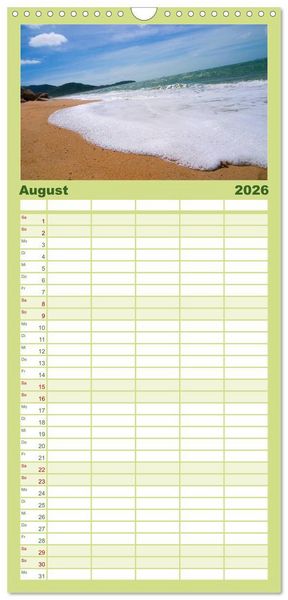 Produktbild: Familienplaner 2026 - Australien mit 5 Spalten (Wandkalender, 21 x 45 cm) CALVENDO