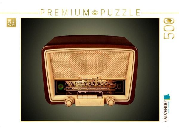 CALVENDO Puzzle Ein Motiv aus dem Kalender Dampfradios - Antike Radios mit Patina | 500 Teile Lege-Größe 48 × 36 cm Foto-Puzzle für Erwachsene