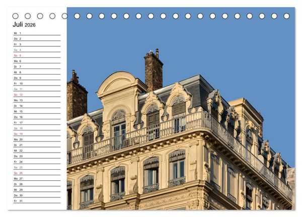 Produktbild: Frankreichs gro&szlig;e St&auml;dte - Lyon (Tischkalender 2026 DIN A5 quer), CALVENDO Monatskalender