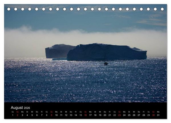 Produktbild: Gr&ouml;nland by Andr&eacute; Poling (Tischkalender 2026 DIN A5 quer), CALVENDO Monatskalender