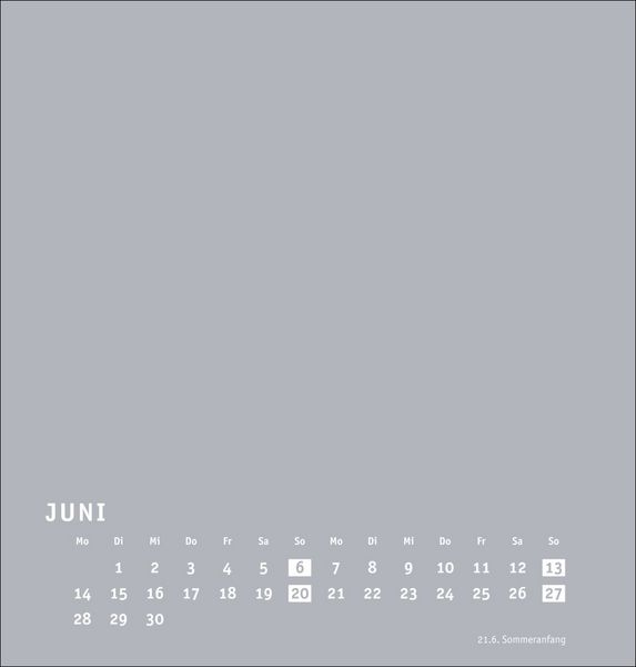 Produktbild: Premium-Bastelkalender silbergrau mittel 2027