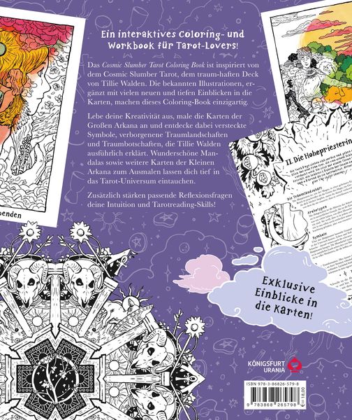 Produktbild: Cosmic Slumber Tarot Coloring Book