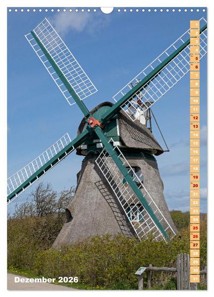 Produktbild: Deutschlands historische Windm&uuml;hlen (Wandkalender 2026 DIN A3 hoch), CALVENDO Monatskalender