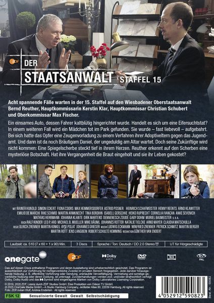 Produktbild: Der Staatsanwalt Staffel 15 [3 DVDs]