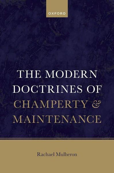 Produktbild: The Modern Doctrines of Champerty and Maintenance