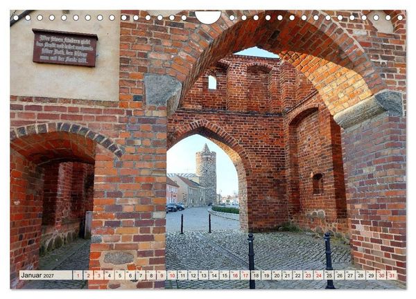 Produktbild: J&uuml;terbog &ndash; Backsteingotik und Wehrt&uuml;rme (Wandkalender 2027 DIN A4 quer), CALVENDO Monatskalender