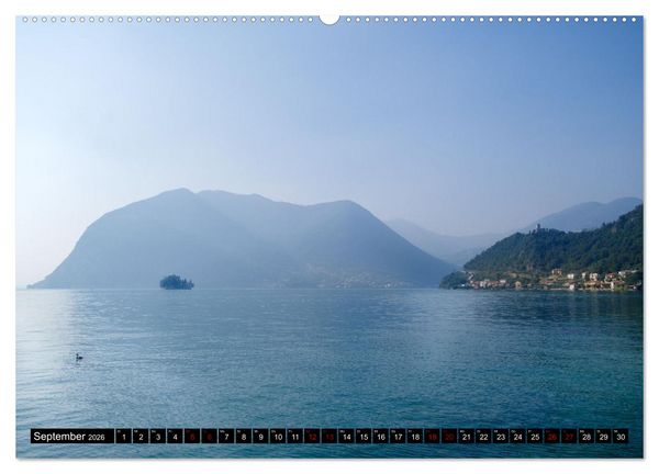 Produktbild: Romantischer Lago d'Iseo (hochwertiger Premium Wandkalender 2026 DIN A2 quer), Kunstdruck in Hochglanz
