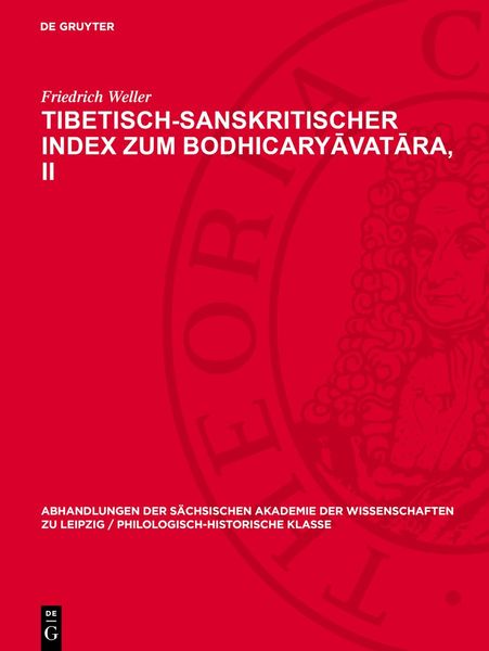 Produktbild: Tibetisch-sanskritischer Index zum Bodhicaryāvatāra, II