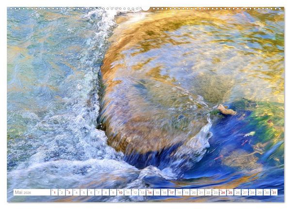 Produktbild: Meine Isar bei Geretsried (hochwertiger Premium Wandkalender 2026 DIN A2 quer), Kunstdruck in Hochglanz