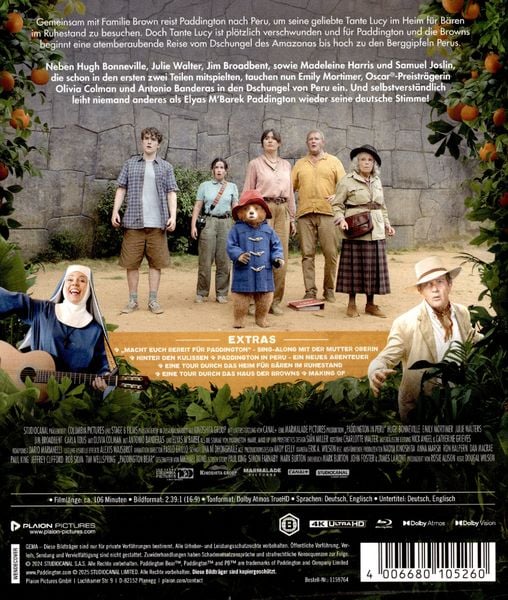 Produktbild: Paddington in Peru (4K Ultra HD)