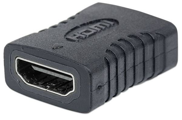 Produktbild: Manhattan 353465 HDMI Adapter [1x HDMI-Buchse - 1x HDMI-Buchse] Schwarz vergoldete Steckkontakte