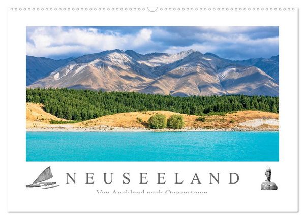 Produktbild: Neuseeland - Von Auckland nach Queenstown (Wandkalender 2026 DIN A2 quer), CALVENDO Monatskalender
