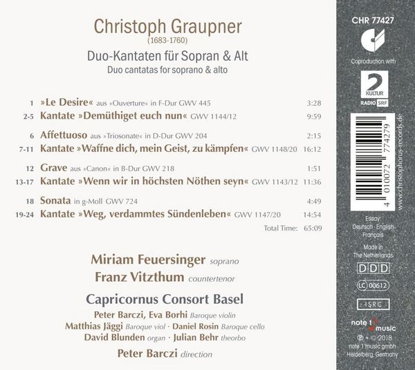 Produktbild: Cantatas for Soprano & Alto