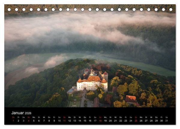 Produktbild: Hohenlohe von oben (Tischkalender 2026 DIN A5 quer), CALVENDO Monatskalender