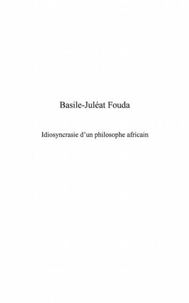 Produktbild: Basile-Juleat Fouda