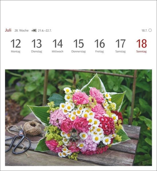 Produktbild: Blumenpracht Postkartenkalender 2027 - Wochenkalender mit 53 Postkarten