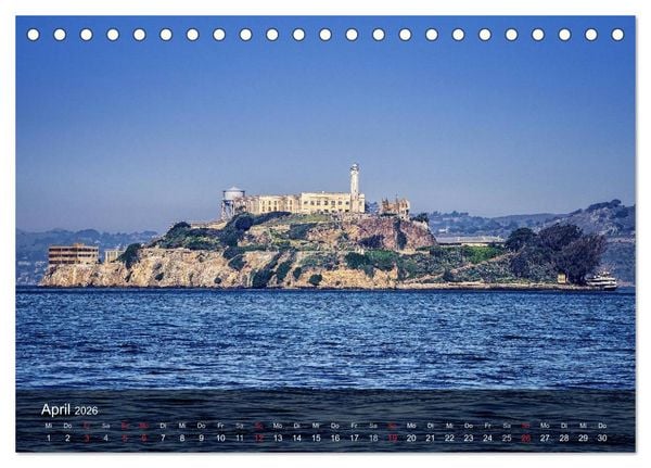 Produktbild: San Francisco Impressionen Tag und Nacht (Tischkalender 2026 DIN A5 quer), CALVENDO Monatskalender