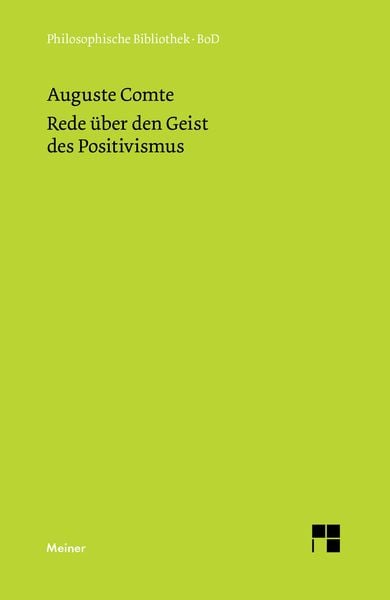 Produktbild: Rede &uuml;ber den Geist des Positivismus