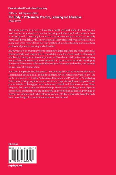 Produktbild: The Body in Professional Practice, Learning and Education
