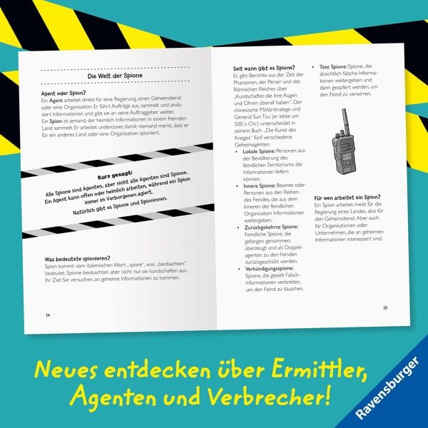 Produktbild: Verr&uuml;ckte Fakten f&uuml;r coole Jungs. Top Secret. Alles &uuml;ber Spione, Detektive und Agenten (Kinderbuch ab 9 Jahre)