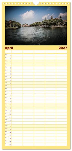 Produktbild: Familienplaner 2027 - New York feeling mit 5 Spalten (Wandkalender, 21 x 45 cm) CALVENDO