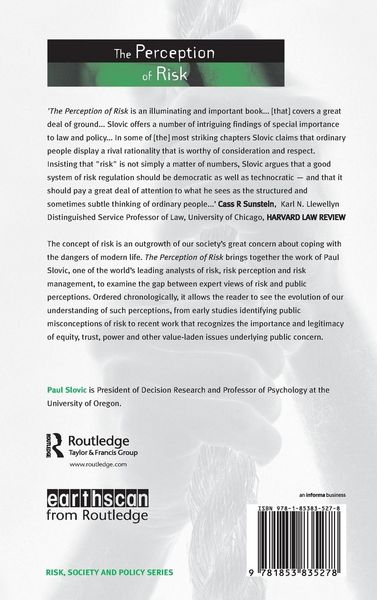Produktbild: The Perception of Risk