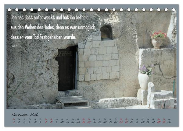 Produktbild: Mit der Bibel in der Hand durch das Heilige Land - Jerusalem (Tischkalender 2026 DIN A5 quer), CALVENDO Monatskalender