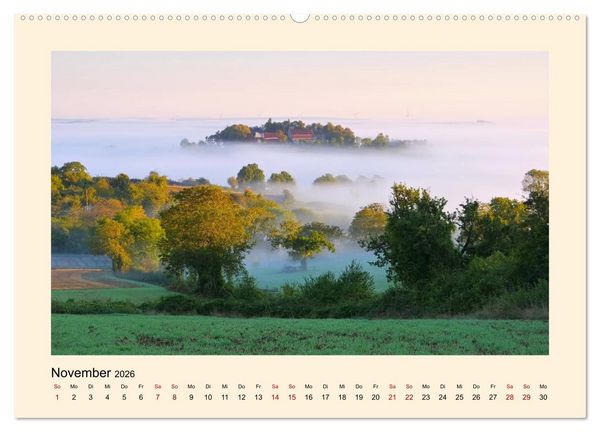 Produktbild: Burgund - Das gr&uuml;ne Herz Frankreichs (Wandkalender 2026 DIN A2 quer), CALVENDO Monatskalender