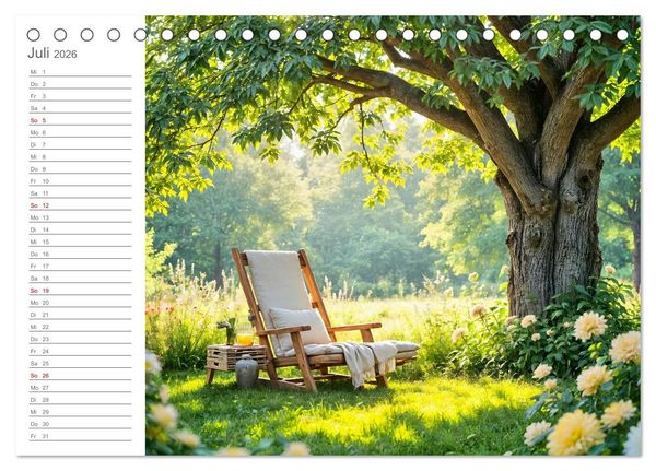 Produktbild: Zuhause im Augenblick - Lieblingspl&auml;tze zum Innehalten (Tischkalender 2026 DIN A5 quer), CALVENDO Monatskalender