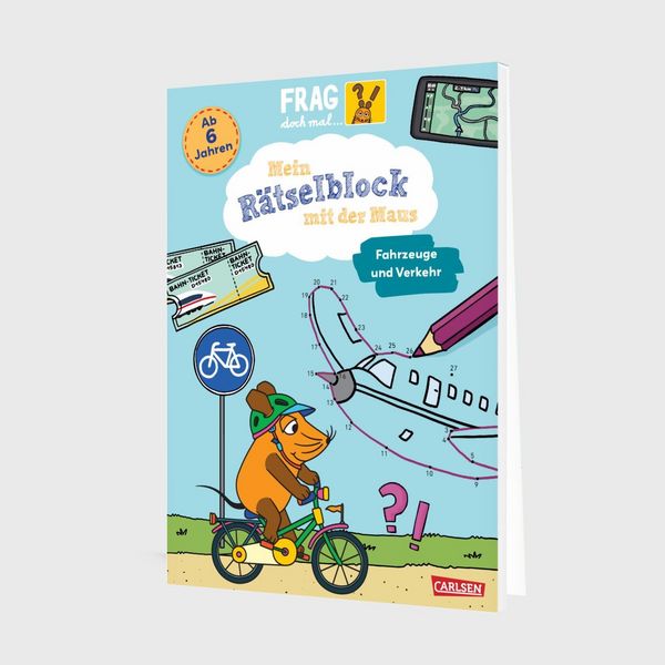 Produktbild: Frag doch mal ... die Maus: Mein R&auml;tselblock mit der Maus - Fahrzeuge und Verkehr