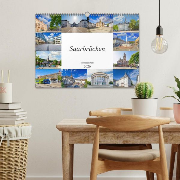 Produktbild: Saarbr&uuml;cken Impressionen (Wandkalender 2026 DIN A3 quer), CALVENDO Monatskalender